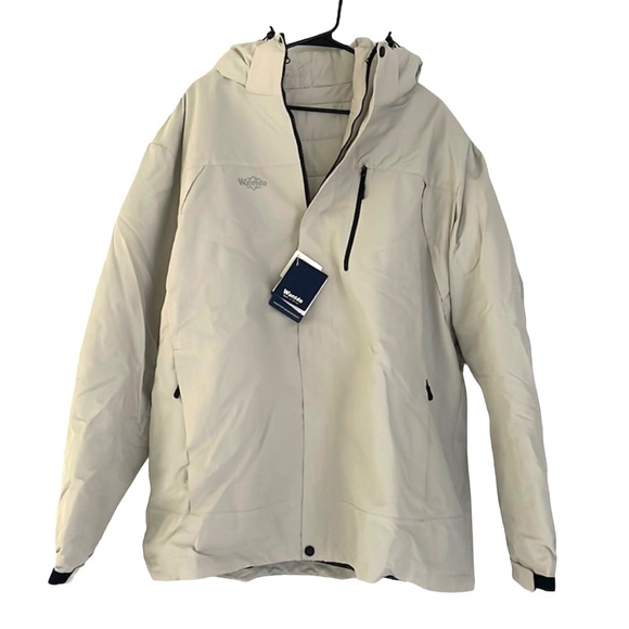 Wantdo Men's Waterproof 3 in 1 Insulated Alpine Winter Ski Jacket - Picture 1 of 10